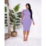 Women's petal mesh sleeve one-piece collar dress