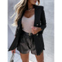 Women'S Double Breasted Fashion Solid Color Blazer Jacket