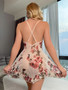 Women floral lace See-Through camisole nightdress Sexy Lingerie