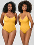 Plus Size Women Seamless Corset Bodysuit