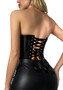 Top Sleeveless Camisole Herringbone Support Zipper Satin Tank Wrap Breastbone Women Corset