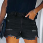 Women's Summer Fahsion Ripped High Rise Denim Shorts