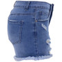 Women's Summer Fahsion Ripped High Rise Denim Shorts