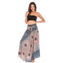 Casual Bohemian Print Beach Holidays Swing Skirt