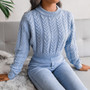 Women Autumn and Winter Twist Long Sleeve Sweater