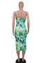 Women Summer Sleeveless French Floral Dress