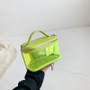 Women summer transparent jelly bag portable shoulder Messenger cosmetic bag wash bag