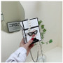 Women Creative Design Beauty Pearl Portable Messenger Box Bag