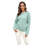 Women Solid knitting Basic sweater