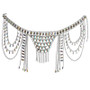 Jewelry Summer Fashion Sexy Acrylic Rhinestone Tassel Chain Bikini Chest Chain Set Body Chain