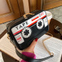 Women Style Tape Cassette Pu Messenger Bag