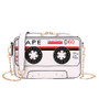 Women Style Tape Cassette Pu Messenger Bag