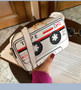 Women Style Tape Cassette Pu Messenger Bag