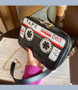 Women Style Tape Cassette Pu Messenger Bag