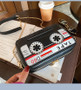 Women Style Tape Cassette Pu Messenger Bag