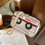 Women Style Tape Cassette Pu Messenger Bag