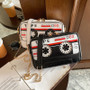 Women Style Tape Cassette Pu Messenger Bag