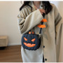 Funny Pumpkin Bag Fashion Contrast Color Creative Style Trendy Single Shoulder Women's Bag Chain Cartoon Diagonal Bag