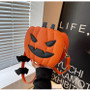 Funny Pumpkin Bag Fashion Contrast Color Creative Style Trendy Single Shoulder Women's Bag Chain Cartoon Diagonal Bag