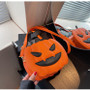 Funny Pumpkin Bag Fashion Contrast Color Creative Style Trendy Single Shoulder Women's Bag Chain Cartoon Diagonal Bag