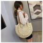 Fashion Straw Bag Shoulder Women's Bag Beach Holidays Bag Large Capacity Tote Bag