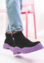 Autumn/Winter Plus Size Candy Color High Stretch Knit Mid Tube Platform Women's Sock Boots