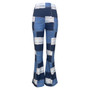 Women Casual Printed Plaid Casual Pants