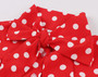 Women polka dot bow long sleeve dress