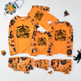 Halloween Home Clothes Family Long Sleeve Printed Top and Pant Pajama Two-piece Set