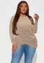 Plus Size Women Casual Pleated Top