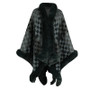 Women's Fur Collar Shawl Autumn And Winter Warm Knitting Cloak