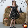 Children's dress girl dress princess dress embroidery puff sleeve Halloween cos performance costume