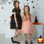 Children's dress girl dress princess dress embroidery puff sleeve Halloween cos performance costume