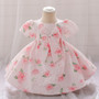 Baby girl dress children's dress short-sleeved skirt child princess girl's first birthday dress