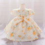 Baby girl dress children's dress short-sleeved skirt child princess girl's first birthday dress