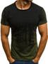 Men's Fashion Sports Fitness Style Printed T-Shirt Men Summer Short Sleeve T-Shirt
