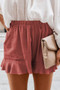 Summer Casual High Waist Pleated Loose Shorts