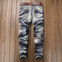 Men Vintage Denim Straight Trousers