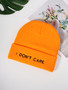 Autumn and winter Letter embroidered Kintting Hat