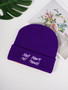 Autumn and winter Letter embroidered Kintting Hat