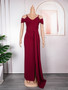 Sexy Evening Dress African Bridesmaid Wedding Strap Party Gown