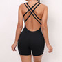 Yoga Romper Butt Tight Fitting Sports Jumpsuit Butt Lift Fitness Workout Clothes For Women