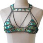 Summer Bra Chain Green Acrylic Sexy Accessories Bra Belt Suit Body Chain Jewelry