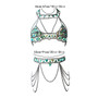 Summer Bra Chain Green Acrylic Sexy Accessories Bra Belt Suit Body Chain Jewelry