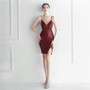 Sequin Dress Bridesmaid Celebration Sexy Sling Bodycon Short Dress