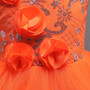 Girls Sleeveless Princess Dress Flower Trailing Show Evening Dress June 1 Show Petit Mesh Skirt