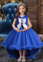 Princess Dress Sleeveless Puff Mesh Skirt Children's Tail Dress Bowknot Girls Children's Day Performance