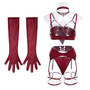 Sexy Temptation Garter Hollow Sexy Four-Piece Lingerie Set For Women