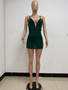 Women's Deep V Sleeveless Sequined Bodycon Dress