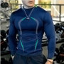 Summer Men'S Fitness Sports Training Breathable Short-Sleeved Quick-Drying Clothes Fashion Long-Sleeved T-Shirt New